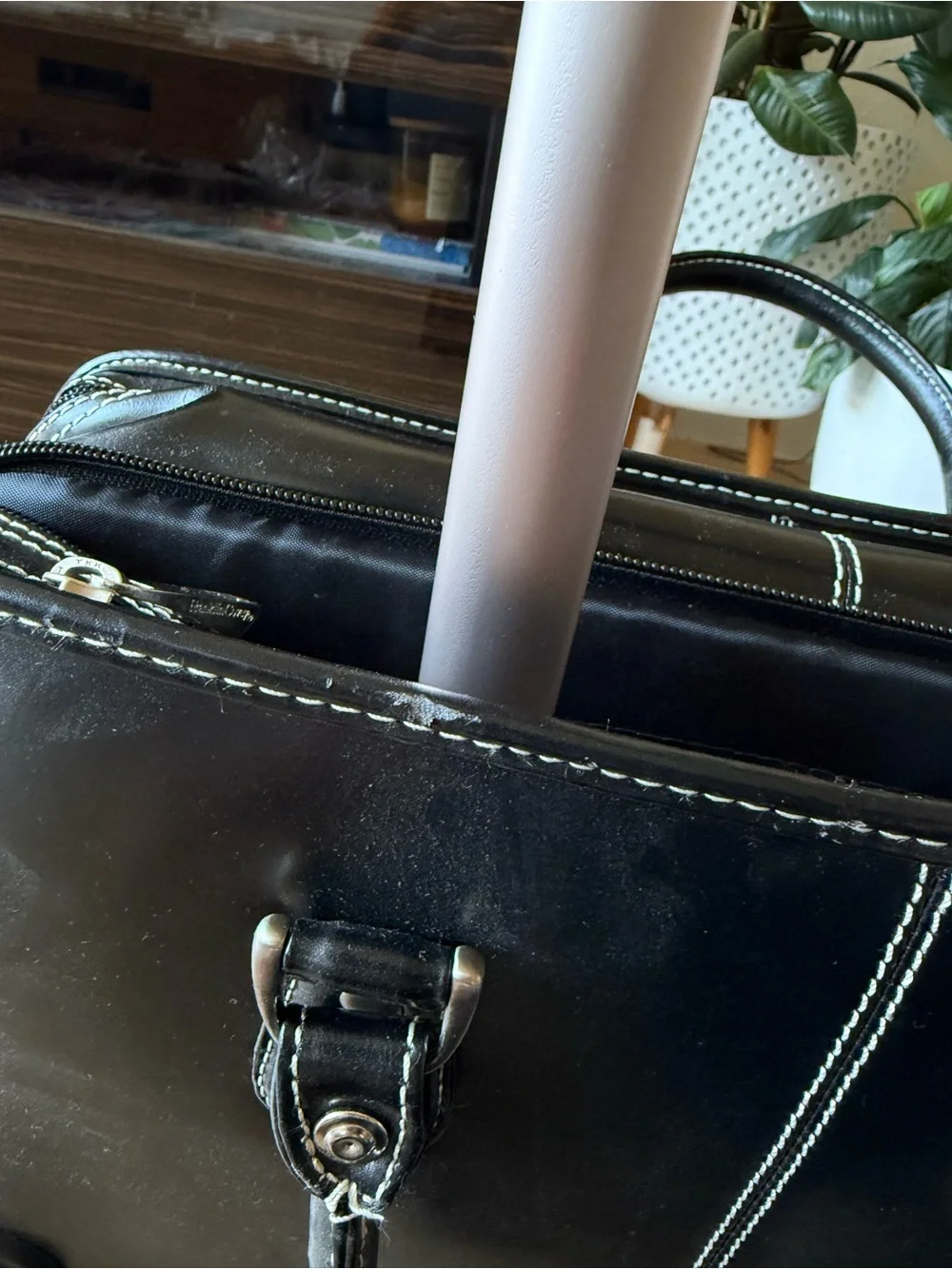 Franklin Covey Wheeled Leather Business Case
